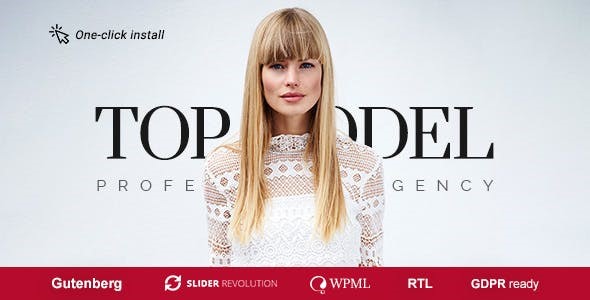 Top Model - Agency and Fashion WordPress Theme