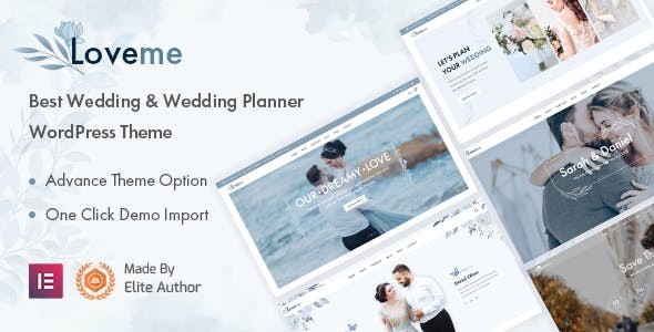 Loveme - Wedding & Wedding Planner WordPress Theme