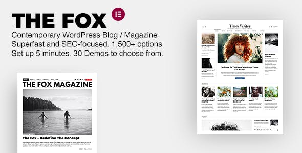 The Fox - Elementor WordPress Theme for Blog / Magazine / Newspaper