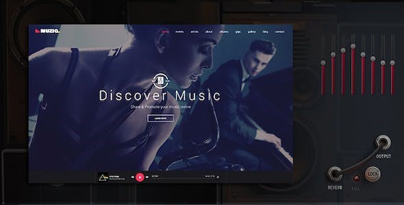 Muziq - Music Band & Musician WordPress Theme